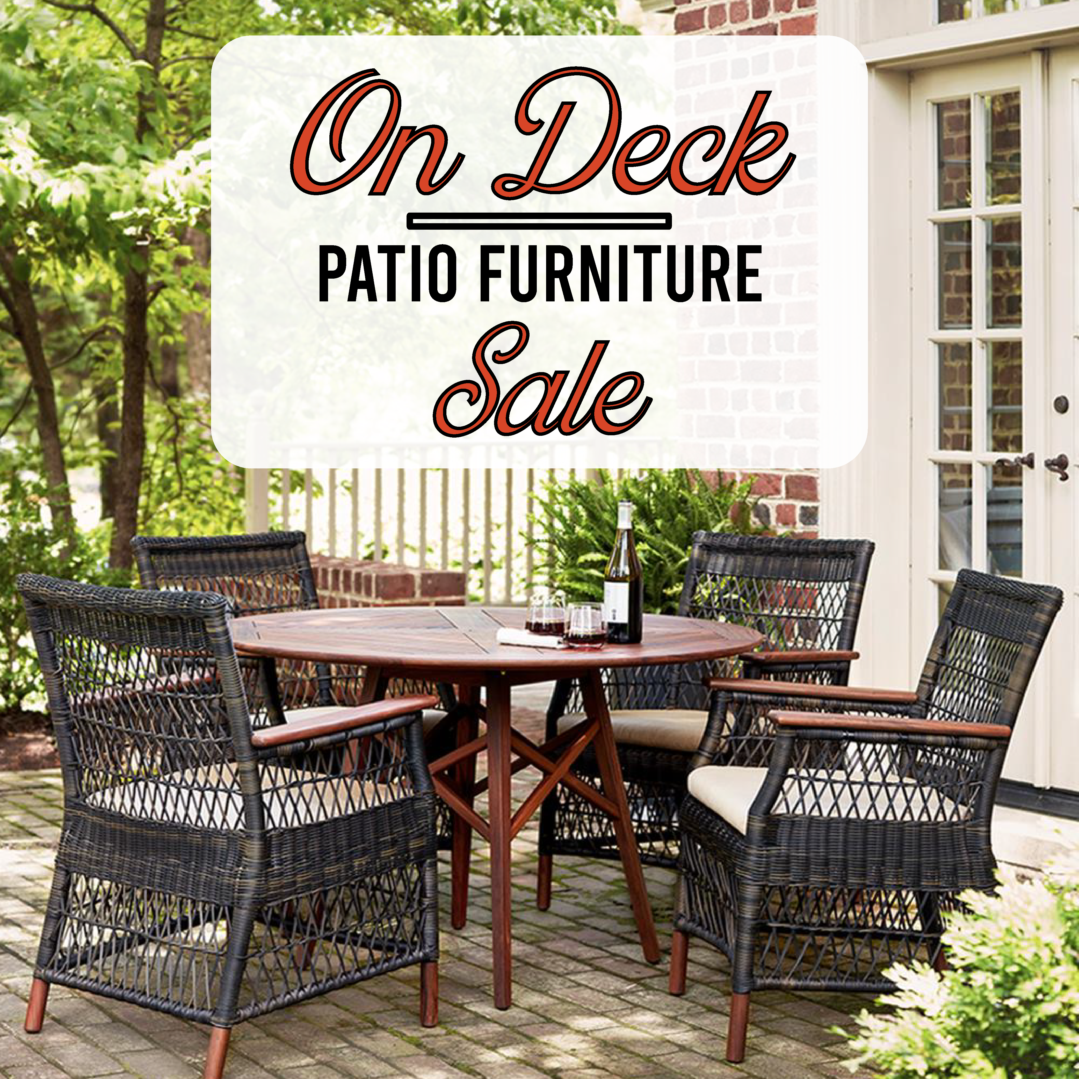 Featured image for “ON DECK PATIO FURNITURE SALE”