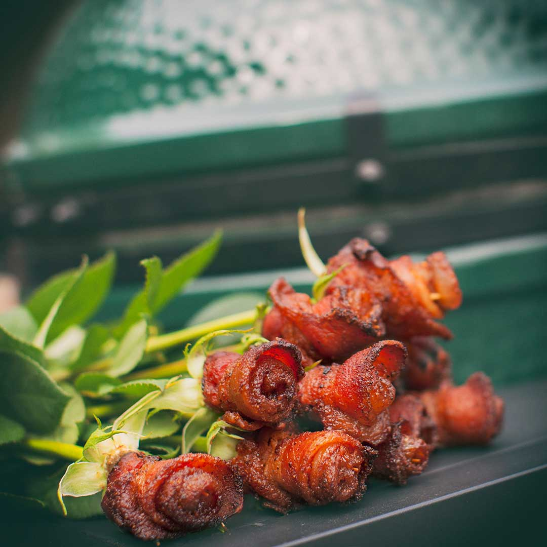 bouquet of bacon roses