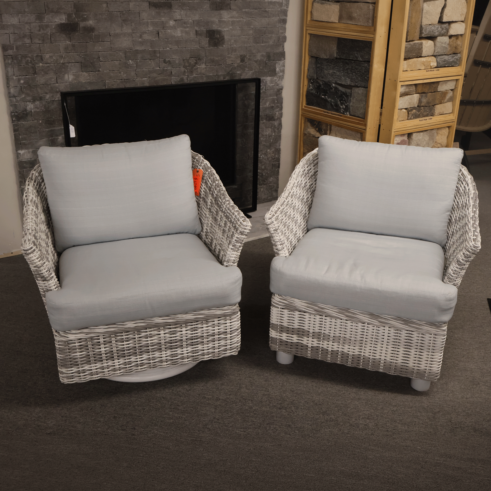 Patio Swivel Chair and Arm Chair Set