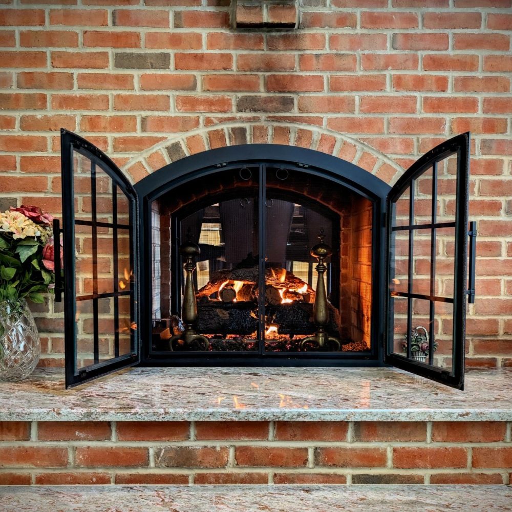 Charred American Oak See-Thru Log Set by RH Peterson